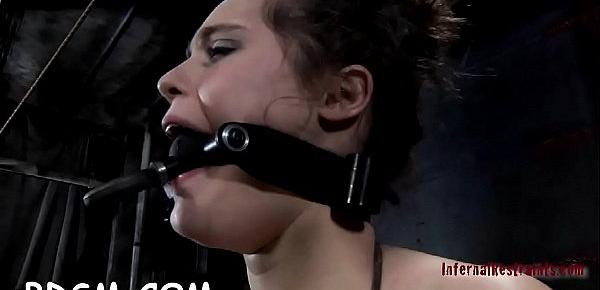  Gagged and bounded playgirl needs wild pussy pleasuring